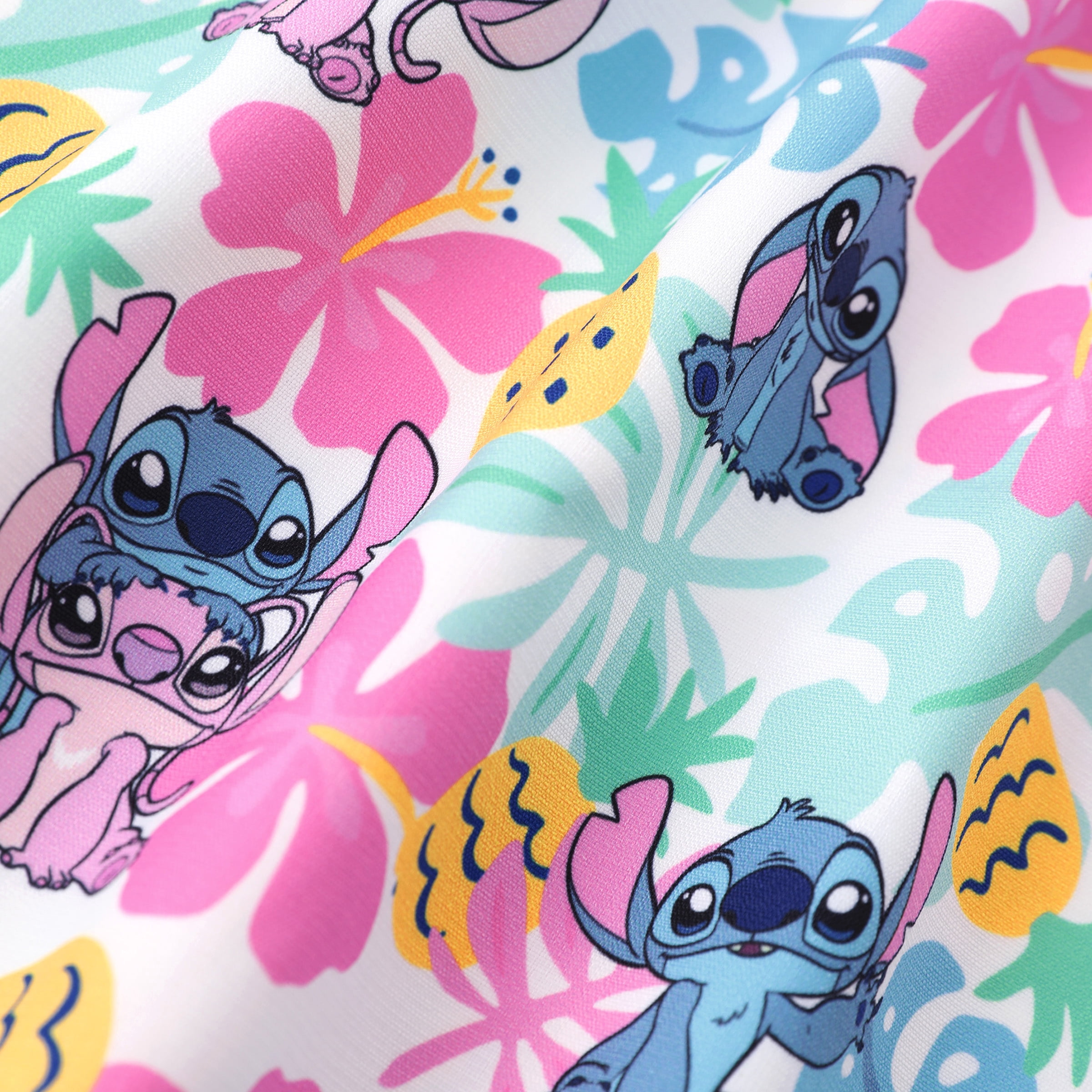 Disney Girls Dresses Stitch Angle Hawaiian Smocked Floral Sundress Halter Easter Dress Baby Toddlers 2T