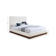 thumbnail image 3 of Meridian Furniture Emmet Cream Chenille Fabric King Bed, 3 of 8