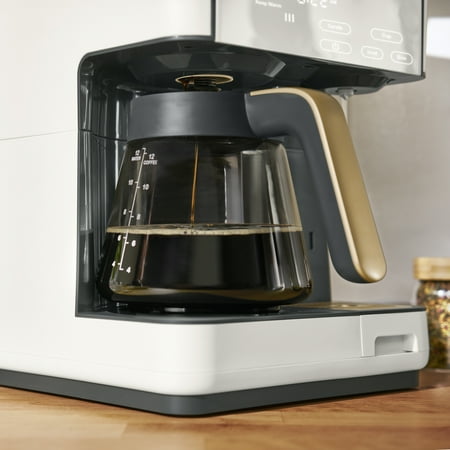 Beautiful Multi-Brew 12-Cup Programmable Drip & Single-Serve Coffee Maker, White Icing by Drew Barrymore