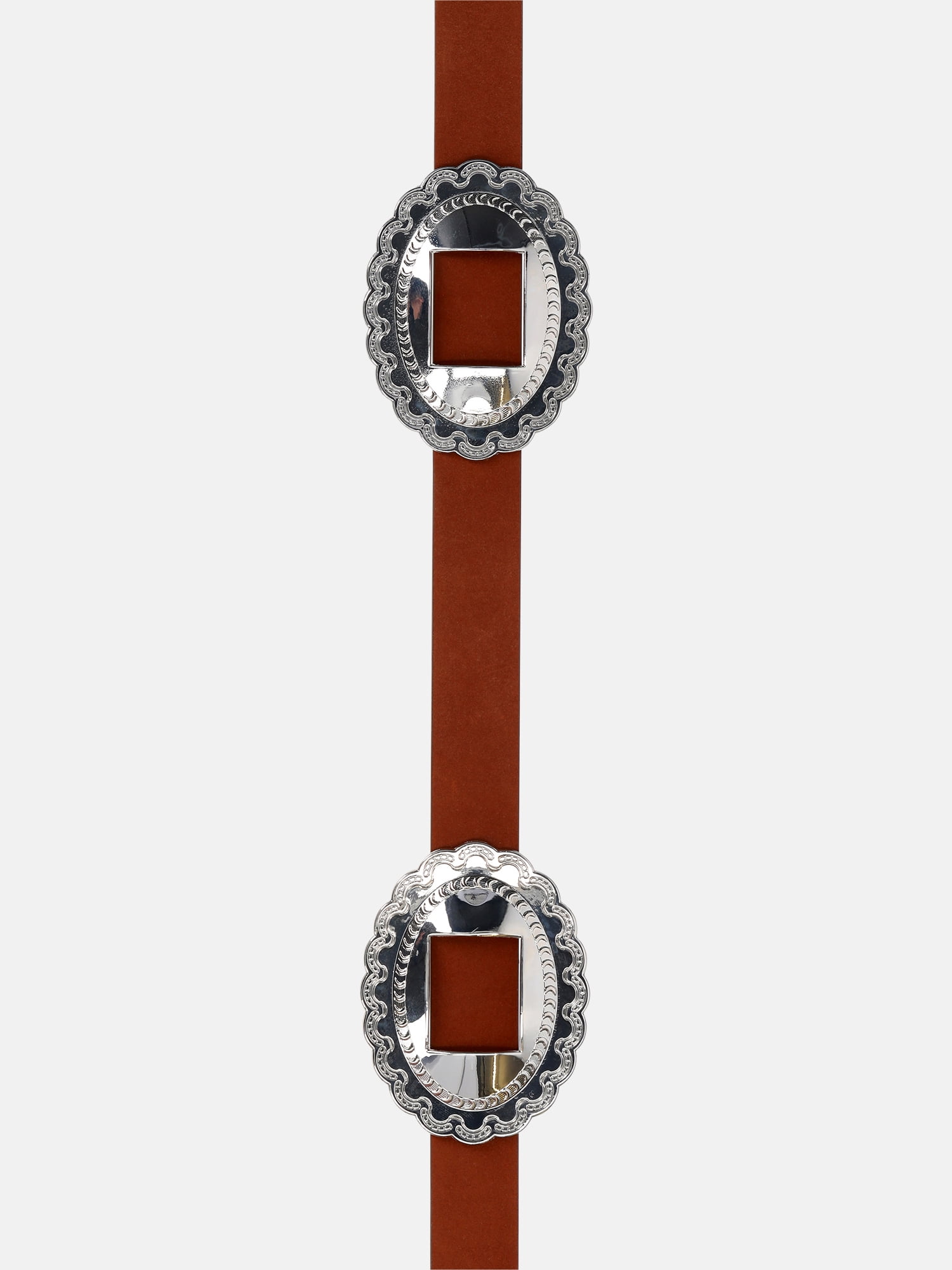 Kacey Lee Women's Leather Belt with Decorative Conchos