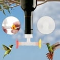 thumbnail image 6 of Clearance! Upgraded Floral Hummingbird Feeder Tubes and Stoppers, Red Double Head Hummingbird Feeding Ports, Water Feeding Replacement Parts Wine Bottle Plug, 6 of 8
