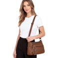 thumbnail image 3 of Deago Crossbody Bags for Women Pocketbook Soft PU Leather Ladies Purses and Handbags Multi Pocket Shoulder Bag with Adjustable Strap, 3 of 10