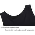 thumbnail image 6 of Clearance! Hontri Shapewear Women Shapewear Tank Tops Seamless Compression Vest Body Shaper Tank Top with Chest Pads Shapewear Tummy Control Black,Xl, 6 of 9