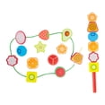 thumbnail image 3 of Fiocias Lacing Beads Threading Beads Wooden Blocks Educational Game Stringing Training Manual Dexterity Development Motor Coordination Suitable for Children A Fruits, 3 of 8