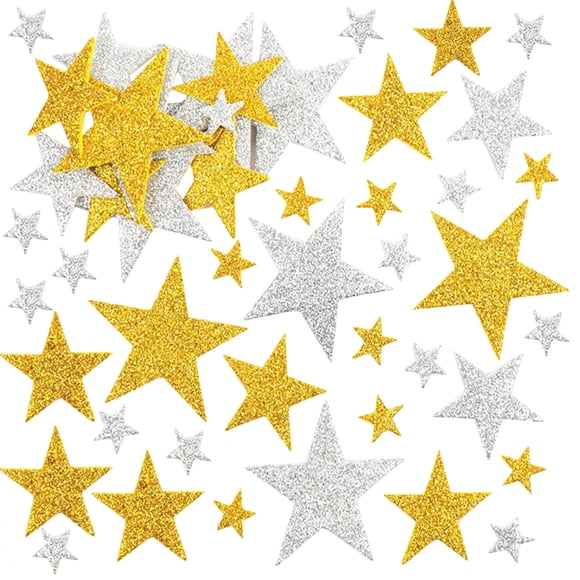 180 Uds pegatinas de estrellas pegatina de estrella brillante calcomanías en forma de estrella calcomanías de estrellas de Navidad pegatinas con brillo