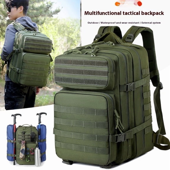 Outdoor Attack Tactical Backpack Multi-function Large Capacity,Jungle Digital