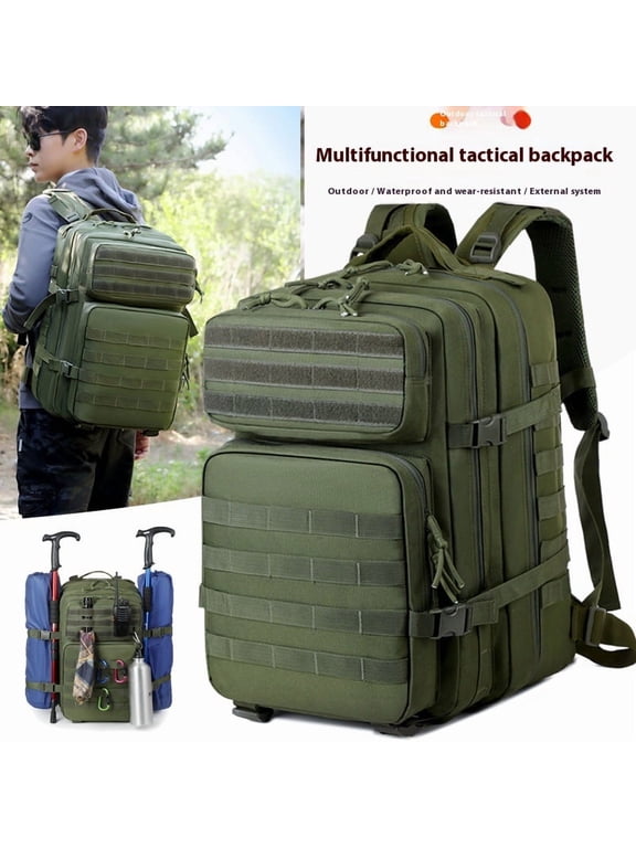 Outdoor Attack Tactical Backpack Multi-function Large Capacity,Jungle Digital