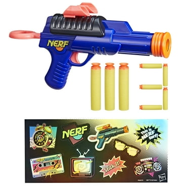Nerf Sharp92 Retro Dart Blaster, 3 Suction Tip Darts, Sticker Sheet, Christmas Gifts for Kids, Ages 8 