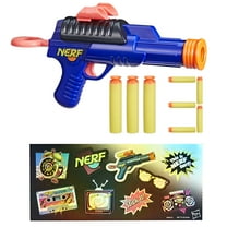 Nerf Sharp92 Retro Dart Blaster, 3 Suction Tip Darts, Sticker Sheet, Christmas Gifts for Kids, Ages 8