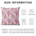 thumbnail image 5 of Patifu Pink Rabbit Monkeys Square Throw Pillow Cover  Preppy Aesthetic Decor Pillow Case Animal Print Funky Lumbar Cushion Case for Home Dorm College Decor Living Room Sofa Couch Bedroom Car 20x20in, 5 of 5