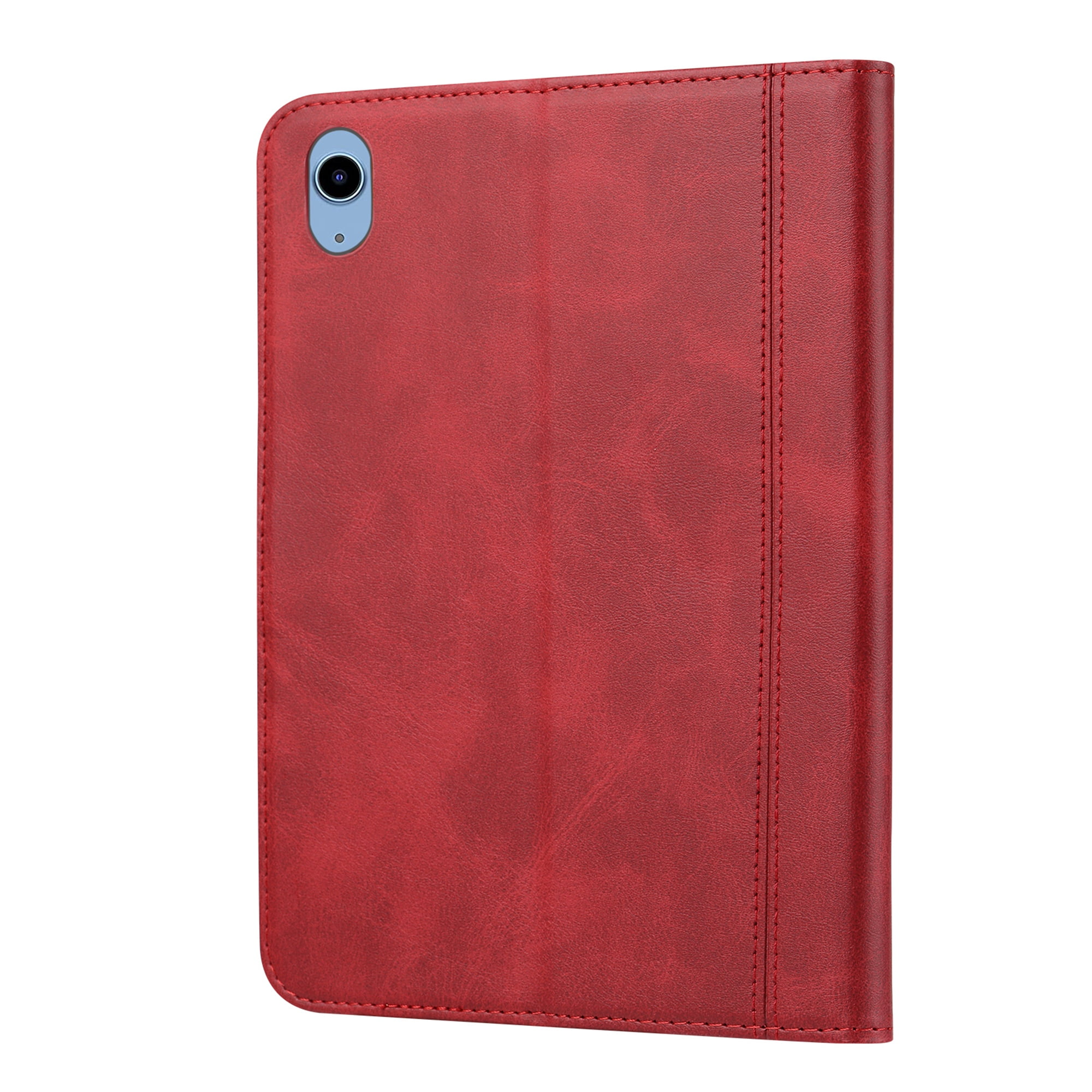 Dteck iPad 10th Generation Case 10.9 Inch 2022, Premium Leather Business Folio Stand Cover with Pencil Holder - Multiple Viewing Angles Case, Red