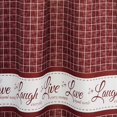 thumbnail image 3 of Live Laugh Love Window Tier and Valance Set - 24” - Burgundy - 3 Pieces, 3 of 3