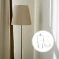 thumbnail image 4 of Minkissy 1Jgo Soporte De Lamp Shade Harp Plata Para Bases E26 E27 E14 Con Adaptador Para Lámparas, 4 of 8