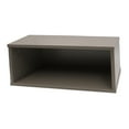 thumbnail image 3 of Siruishop CD Organizer CD & DVD Holder Multifunctional Stackable Wood Tabletop CD Storage Cabinet Shelf for Store Garage Bedroom Office Gray, 3 of 8