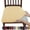 Beige, variant on GalaGab Solid Color Printed Universal Chair Cover, Four Season Washable, Simple and Versatile Dining Chair Seat Cushion Cover, 1/4/6 Set Optional