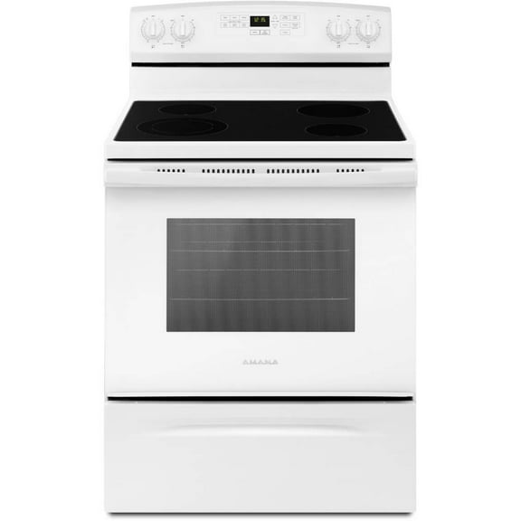 Amana AER6603SFW 4.8 Cu. Ft. White Freestanding Electric Range