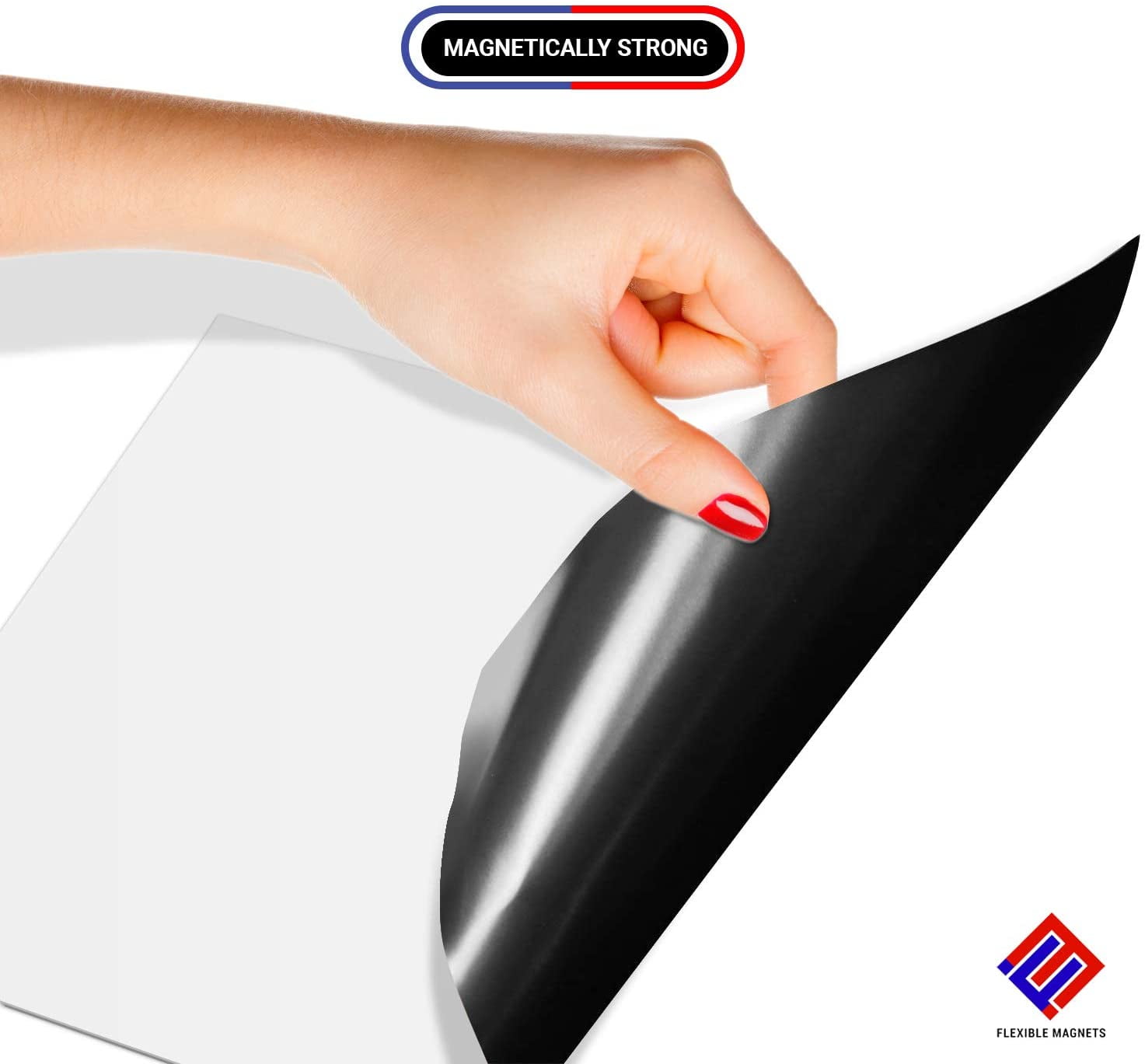 Flexible Magnets Dry Erase White Magnetic Sheet - 8.5" X 11" - 1 Sheet