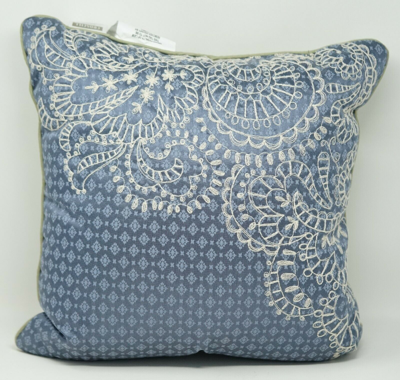 Hand Block Print Cushion Cover Bed Indian Pillow Covers Linen || Australia Indigo Midnight Blue Decorative Throw Pillows For couch