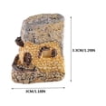 thumbnail image 2 of House Figurines Micro Landscape Mini Houses Set Tiny Resin Stone Cottage Houses for Terrarium Fairy Garden Diorama Ornament DIY Craft Decoration, 2 of 2