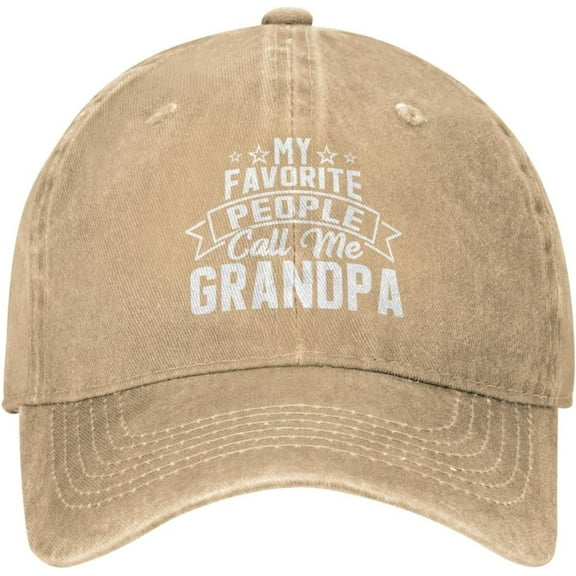 Cap My Favorite People Call Me Grandpa Hat for Men Baseball Hat Cute Caps