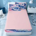 thumbnail image 4 of Erosebridal Hawaiian Beach Zipper Full Size Comforter Sets with Fitted Sheet and 2 Pillowcases, Marine Zipper Bedding Set, Pink Reversible, 4 of 7