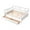 White, variant on Tcbosik Full Size Daybed Wood Bed with Twin Size Trundle, Gray