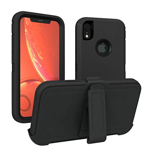 Shock Proof Fits OtterBox Defender Series Belt Clip iPhone Xs Case Comes with Holster & Belt Clip iPhone X Case Black | Lime for Apple iPhone X Case ToughBox Armor Series