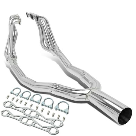 For 1982 to 1992 Chevy Camaro / Pontiac Firbird V8 SBC Automatic AT TRI -Y Long Tube Exhaust (Best Sbc Exhaust Manifolds)