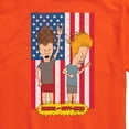 thumbnail image 3 of Beavis & Butthead - Americana - Men's Short Sleeve Graphic T-Shirt, 3 of 5