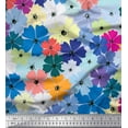 thumbnail image 1 of Soimoi Cotton Duck Fabric Artistic Flower Print Sewing Fabric Yard 42 Inch Wide, 1 of 1