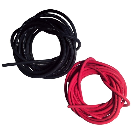 30 ft 10 Gauge High Temperature Wire 150 Degrees C Rated. UL and CSA Rated Silicone Rubber Insulated Cable Black and Red 15 ft of Each Color, Made in (30FT 10g Silicone Wire)