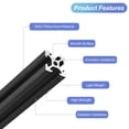 thumbnail image 3 of Unique Bargains V Slot 2020 Aluminum Extrusion 10 Pcs European Standard 1220mm 48 Inch Anodized Rail for CNC DIY 3D Printer, 3 of 6