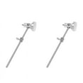 thumbnail image 1 of 2X Batteur à Pédales en Alliage d'Aluminium Tête de Marteau Réglable Accessoires d'Instruments de Percussion, 2 x Marteau à Tambour, Argent, 1 of 8