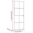 thumbnail image 2 of vidaXL Interior Door Black 29.9"x79.3" Tempered Glass&Aluminum Slim, 2 of 7