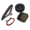 thumbnail image 4 of RC Rear Bumper Set, Sturdy RC Rear Bumper Spare Tire Set  For SCX10 90046 For 1/10 RC Crawler For Trx4, 4 of 8