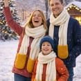 thumbnail image 6 of Funny Food Scarf Mozzarella Stick Scarf with Hand Pockets, Novelty Winter Neck Scarf Warm Knit Long Scarf, Food Theme Scarf for Winter Fashion Food Lovers Outdoor Travel, 6 of 8