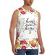 thumbnail image 2 of Fotbe Home Sweet Home Floral Men's Camiseta sin Mangas Estampada para Hombres, Playera Casual para Gimnasio, Entrenamiento, Playa-Medium, 2 of 7