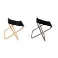 thumbnail image 4 of Kenally Silla plegable Mini tamaño Estructura plegable Banco de camping Taburetes de picnic Senderismo Bancos plegables Taburete de exterior Muebles Artesanía Dorado + Negro Kenally TO005270-01, 4 of 6