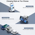 thumbnail image 2 of Wireless Charger 3 in 1,RTOPS Magnetic Travel Wireless Charging Station Multiple Devices,GaN 3 in 1 Charging Station,Compatible for iPhone16/15/14/13/Pro/Max,iWatch,AirPods4/3/2/Pro(Adapter Includes), 2 of 5