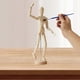thumbnail image 2 of 2Pack,8 Inch & 12 Inch,Human Figure Puppet Model Wooden Male Mannequin Doll Decorative Stand for Sketching & Drawing, 2 of 5