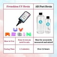 thumbnail image 3 of 3 Pcs 100ML Upgrade 45S Fast Cure Clear Hard UV Resin,High Transparency and No Shrinking for DIY Home Professional Casting & Coating Handcraft Jewelry Earrings Necklace Bracelet Making, 3 of 6