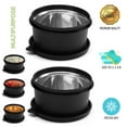 thumbnail image 3 of oliveware SOPL (logo) with Device Benny Containers with BPA Free Airtight Lid, Inside Steel Container, Microwave Safe & Leak Proof, Home & Office Use, Set of 2 (450ml) - Black, Stainless Steel, 3 of 5