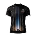thumbnail image 2 of LNZGNM 9/11 25th Anniversary Memorial T-shirts for Men Short Sleeve Crew Neck Patriotic Lightweight Top Sport Leisure Everyday,Black(XL), 2 of 3