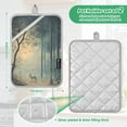 thumbnail image 6 of Yayeee Pot Holders Kitchen Heat Resistant with Pocket 7"x9.8" Cotton Oven Cooking Hot Pads, Retro Forest, 6 of 7