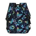 thumbnail image 4 of Gaeub Blue Butterfly Ergonomic Lightweight Laptop Backpack - Multiple Pockets for School, Work, Travel, Outdoor Activities -One Size, 4 of 5