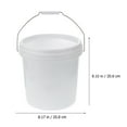 thumbnail image 6 of NICEXMAS Nicexmas White Plastic Storage Bucket for Home and Pet Food Use, 6 of 7