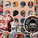 thumbnail image 2 of Colección Helmet Stickers Collection, 50 unidades, calcomanías de vinilo impermeables, 2 of 2