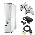 thumbnail image 1 of Xbox 360 S 4GB Game Console White with 2 Retrofam White Controllers (Refurbished), 1 of 2