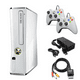 thumbnail image 1 of Xbox 360 S 4GB Game Console White with 2 Retrofam White Controllers (Refurbished), 1 of 2