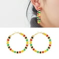 thumbnail image 2 of Artistic Bohemian Earrings Beaded Ear Hoop For Casual Wear And Festive Occasions, 2 of 10
